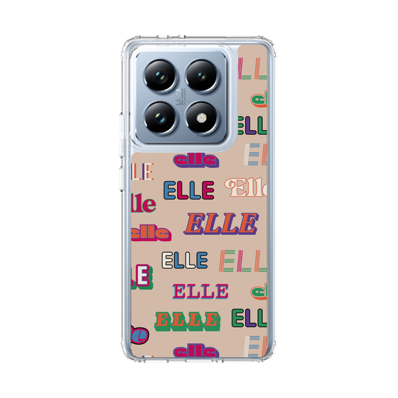 スリムプロテクションケース［ ELLE - ミックスロゴ ］