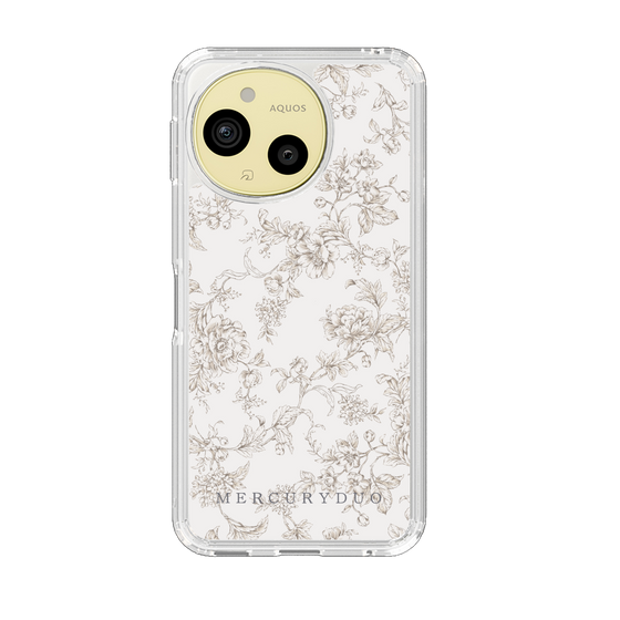 スリムプロテクションケース［ MERCURYDUO - トーンフラワー - Beige ］