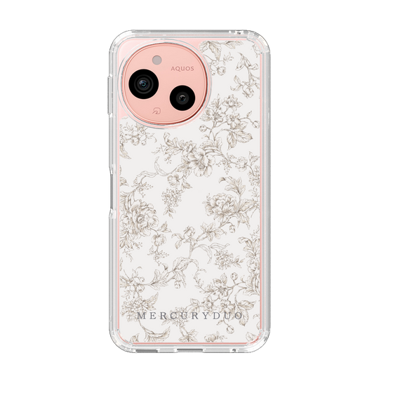 スリムプロテクションケース［ MERCURYDUO - トーンフラワー - Beige ］