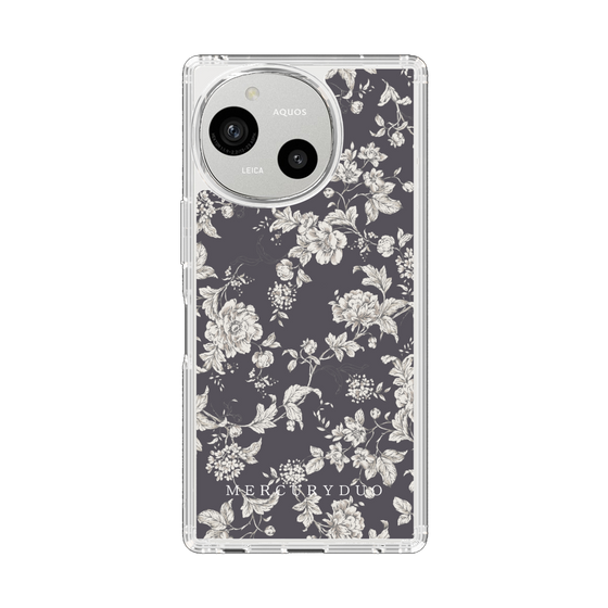スリムプロテクションケース［ MERCURYDUO - トーンフラワー - Grey ］