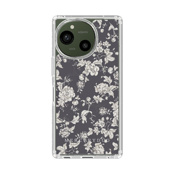 スリムプロテクションケース［ MERCURYDUO - トーンフラワー - Grey ］