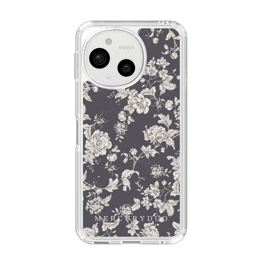 スリムプロテクションケース［ MERCURYDUO - トーンフラワー - Grey ］