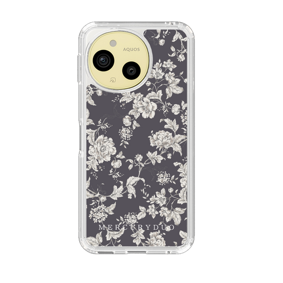 スリムプロテクションケース［ MERCURYDUO - トーンフラワー - Grey ］