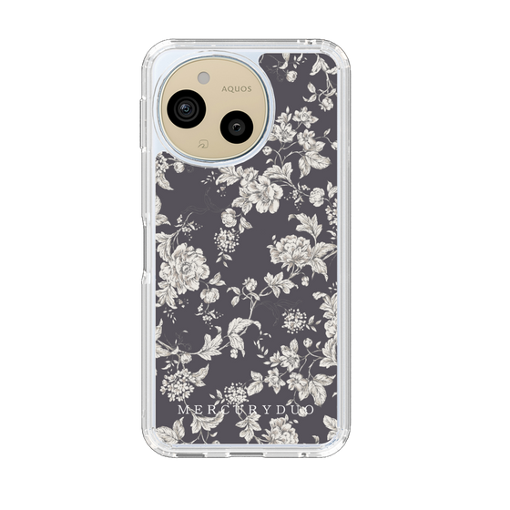 スリムプロテクションケース［ MERCURYDUO - トーンフラワー - Grey ］