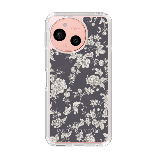 スリムプロテクションケース［ MERCURYDUO - トーンフラワー - Grey ］