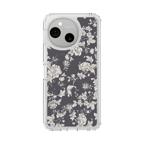 スリムプロテクションケース［ MERCURYDUO - トーンフラワー - Grey ］