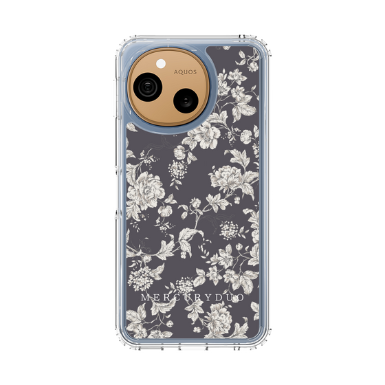 スリムプロテクションケース［ MERCURYDUO - トーンフラワー - Grey ］