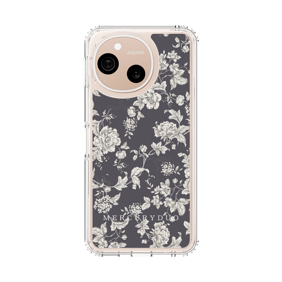 スリムプロテクションケース［ MERCURYDUO - トーンフラワー - Grey ］