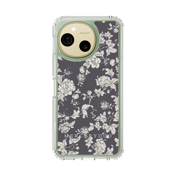 スリムプロテクションケース［ MERCURYDUO - トーンフラワー - Grey ］