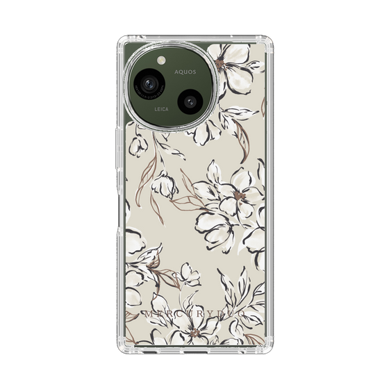 スリムプロテクションケース［ MERCURYDUO - ボタニカルフラワー - Beige ］