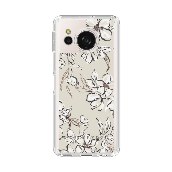 スリムプロテクションケース［ MERCURYDUO - ボタニカルフラワー - Beige ］