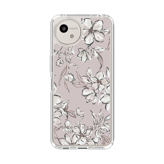 スリムプロテクションケース［ MERCURYDUO - ボタニカルフラワー - lilac ］