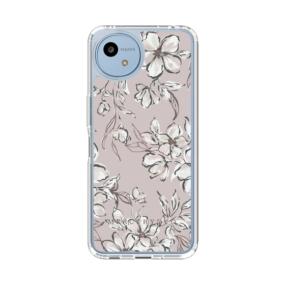 スリムプロテクションケース［ MERCURYDUO - ボタニカルフラワー - lilac ］