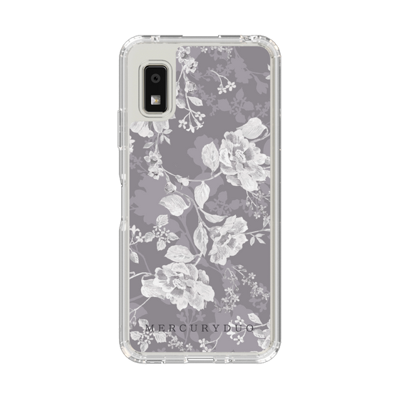 スリムプロテクションケース［ MERCURYDUO - ニュアンスフラワー -Grey ］