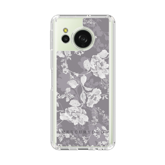 スリムプロテクションケース［ MERCURYDUO - ニュアンスフラワー -Grey ］