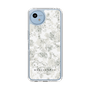 スリムプロテクションケース［ MERCURYDUO - ニュアンスフラワー - White ］