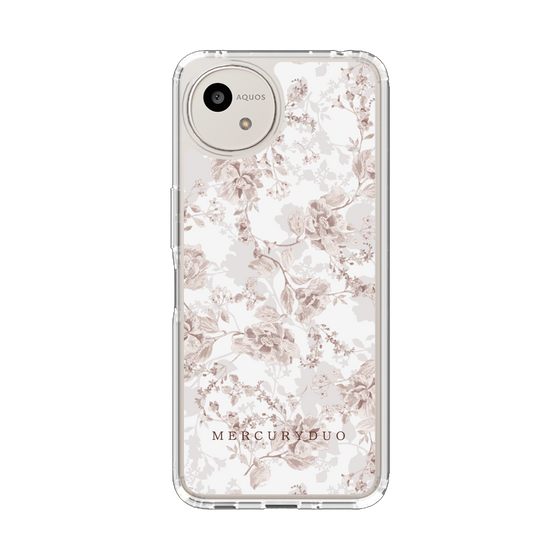 スリムプロテクションケース［ MERCURYDUO - ニュアンスフラワー - Beige ］