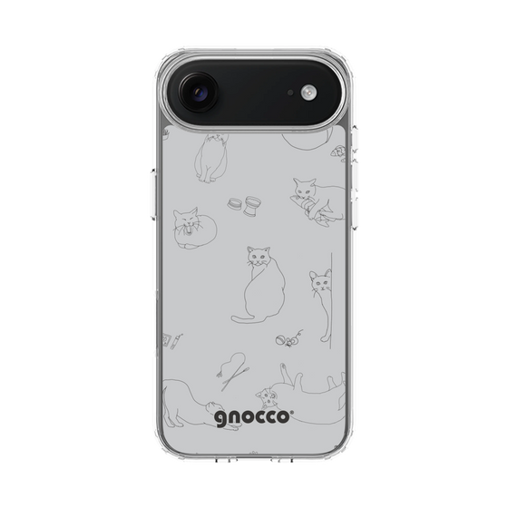 スリムプロテクションケース［ gnocco - CatLover - グレー ］