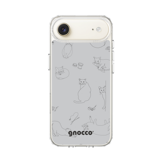 スリムプロテクションケース［ gnocco - CatLover - グレー ］