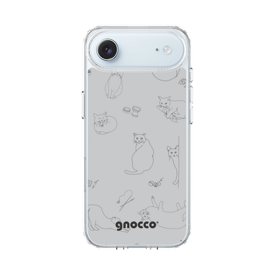 スリムプロテクションケース［ gnocco - CatLover - グレー ］
