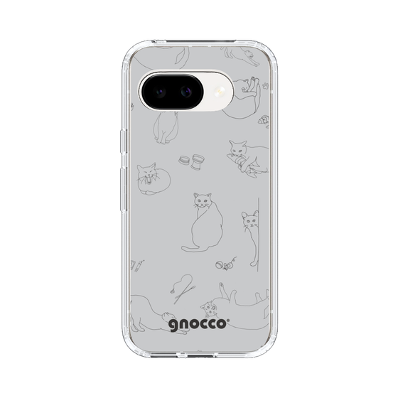 スリムプロテクションケース［ gnocco - CatLover - グレー ］