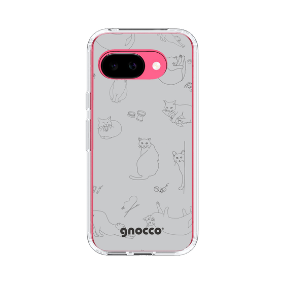 スリムプロテクションケース［ gnocco - CatLover - グレー ］