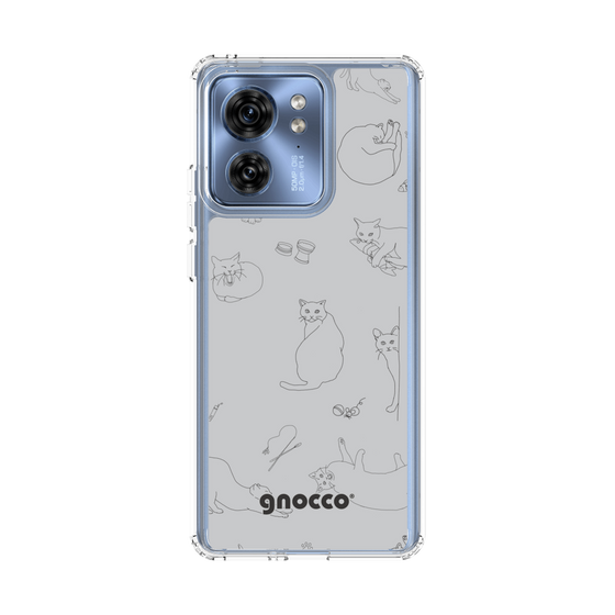 スリムプロテクションケース［ gnocco - CatLover - グレー ］