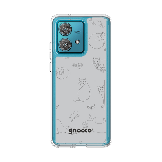 スリムプロテクションケース［ gnocco - CatLover - グレー ］