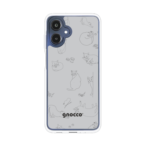 スリムプロテクションケース［ gnocco - CatLover - グレー ］