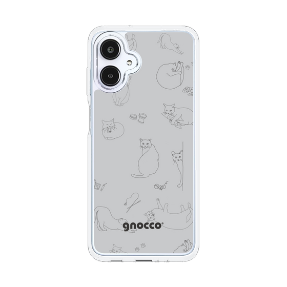 スリムプロテクションケース［ gnocco - CatLover - グレー ］
