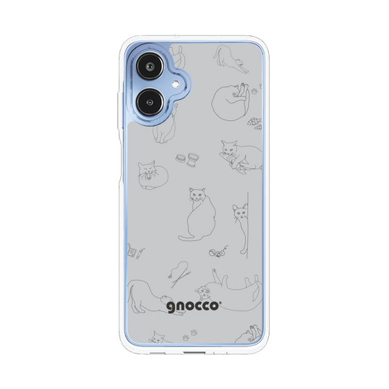 スリムプロテクションケース［ gnocco - CatLover - グレー ］