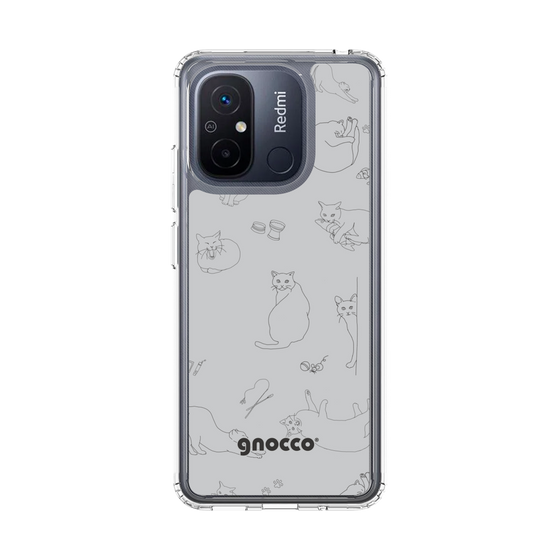 スリムプロテクションケース［ gnocco - CatLover - グレー ］