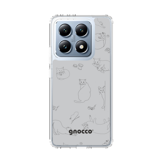 スリムプロテクションケース［ gnocco - CatLover - グレー ］