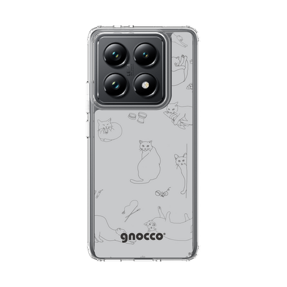 スリムプロテクションケース［ gnocco - CatLover - グレー ］