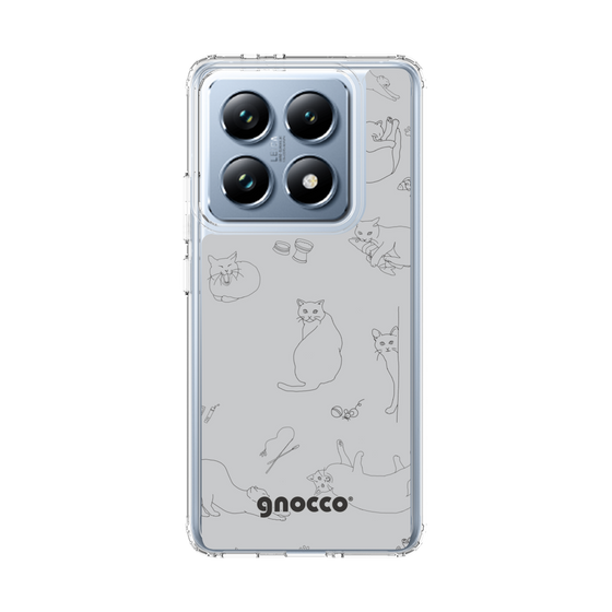 スリムプロテクションケース［ gnocco - CatLover - グレー ］