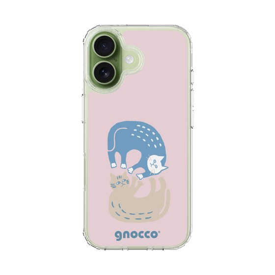 スリムプロテクションケース［ gnocco - 遊ぶ猫さんたち ］