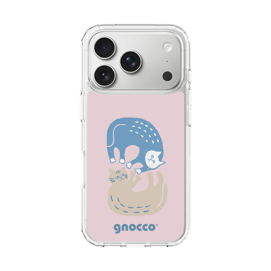 スリムプロテクションケース［ gnocco - 遊ぶ猫さんたち ］