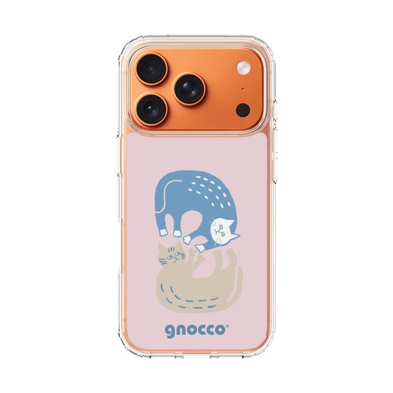 スリムプロテクションケース［ gnocco - 遊ぶ猫さんたち ］
