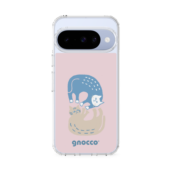 スリムプロテクションケース［ gnocco - 遊ぶ猫さんたち ］