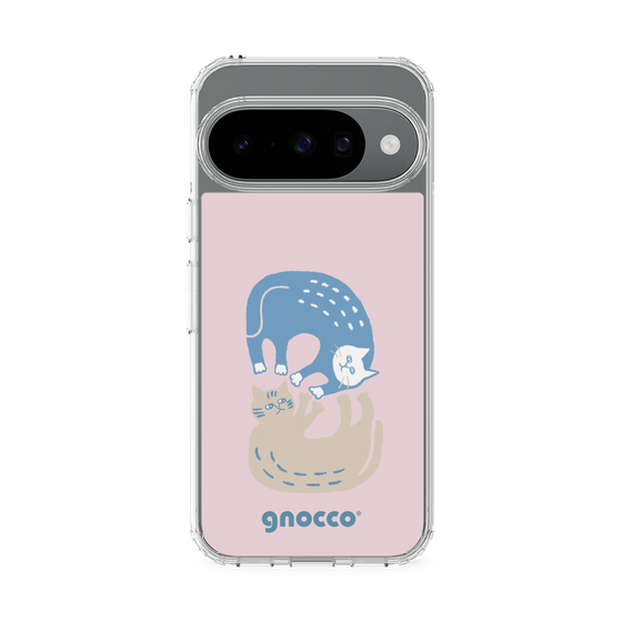 スリムプロテクションケース［ gnocco - 遊ぶ猫さんたち ］