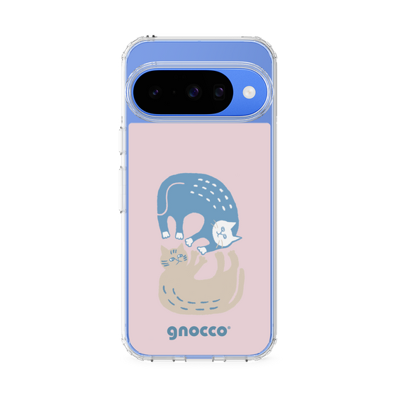 スリムプロテクションケース［ gnocco - 遊ぶ猫さんたち ］