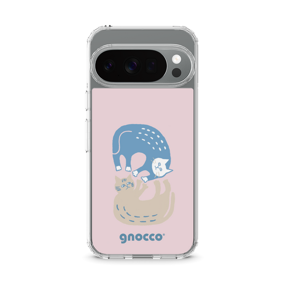 スリムプロテクションケース［ gnocco - 遊ぶ猫さんたち ］