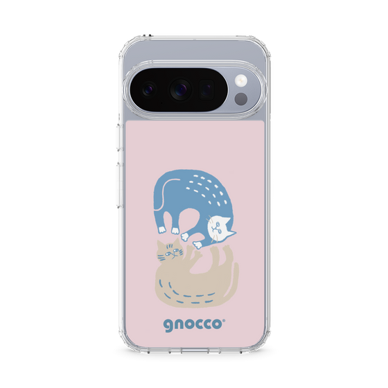 スリムプロテクションケース［ gnocco - 遊ぶ猫さんたち ］