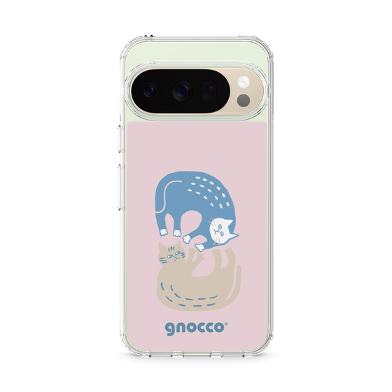 スリムプロテクションケース［ gnocco - 遊ぶ猫さんたち ］