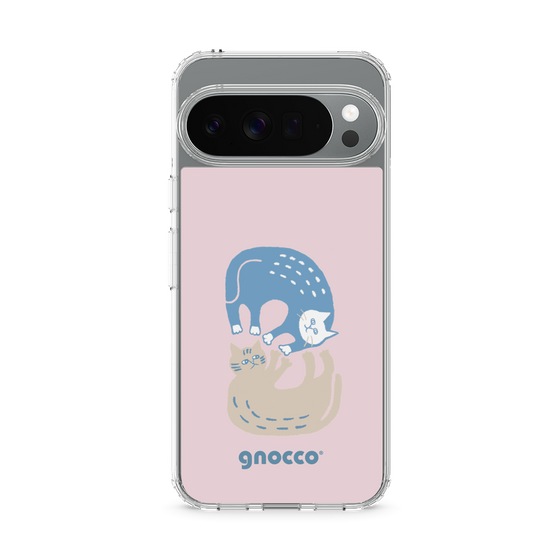スリムプロテクションケース［ gnocco - 遊ぶ猫さんたち ］