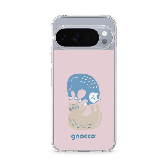 スリムプロテクションケース［ gnocco - 遊ぶ猫さんたち ］
