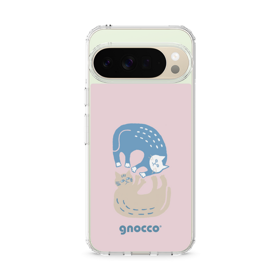 スリムプロテクションケース［ gnocco - 遊ぶ猫さんたち ］