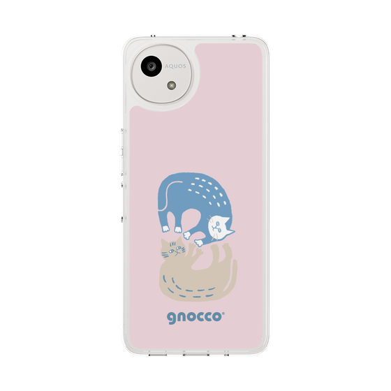 スリムプロテクションケース［ gnocco - 遊ぶ猫さんたち ］