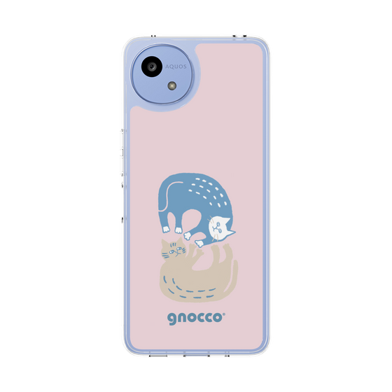 スリムプロテクションケース［ gnocco - 遊ぶ猫さんたち ］