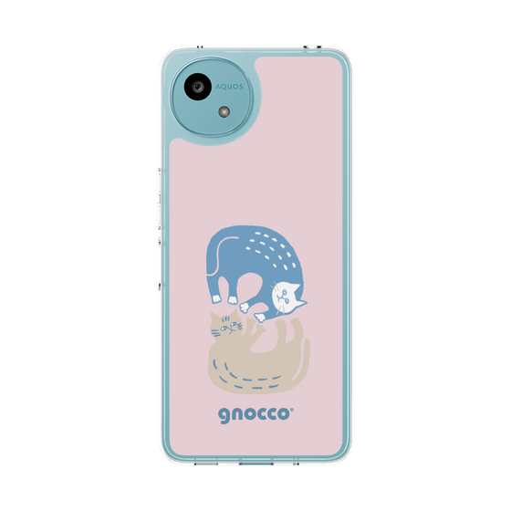 スリムプロテクションケース［ gnocco - 遊ぶ猫さんたち ］